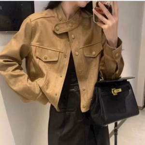 Áo Khoác Da Lộn Nữ Dáng Ngắn Form Đẹp Chất Nỉ Mịn 2 Lớp Hàng Chuẩn - U78