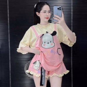 Set Bộ Tăm Lạnh Thêu In Hình Cute Đính Nơ Bt80Hg-Sam Store