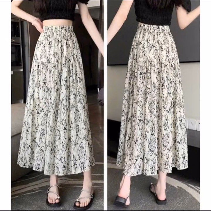 Chân Váy Tầng Lụa Bông Nhí Dáng Dài Bt60Hy-Nana House - Ảnh 5