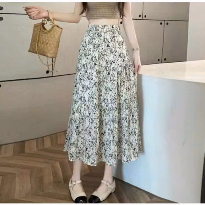 Chân Váy Tầng Lụa Bông Nhí Dáng Dài Bt60Hy-Nana House - Ảnh 2