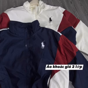 Áo Khoác Gió Nữ Croptop Không Nón Dáng Lửng Họa Tiết Chú Ngựa - Htm Fashion