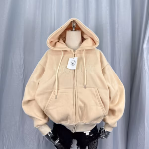 Áó Khoác Nỉ Nam Nữ Có Nón Form Rộng Thêu Posttive - Htm Fashion