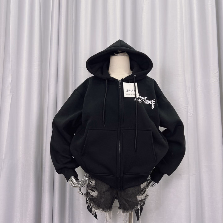 Áo Khoác Hoodie Nam Nữ Có Nón In Chữ Ở Ngực Và Sau Áo - Htm Fashion