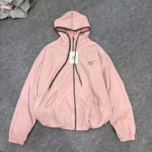 Áo Khoác Dù Nhăn 2 Lớp Nữ Form Vừa Thêu Chữ M Phối Dây Rút Lai Tp788 - Phương Store