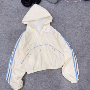 Áo Khoác Dù Nhăn 2 Lớp Nữ Form Lửng Phối Viền Tay Siêu Xinh Tp65 - Golden Dream