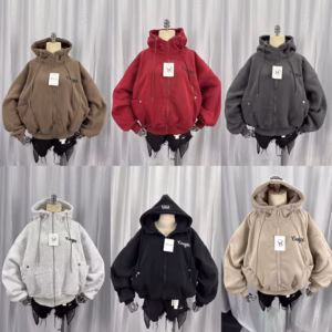 Áo Khoác Hoodie Nỉ Nữ Có Nón Thêu Coolgirl Thiết Kế 2 Túi Phía Trước - Htm Fashion