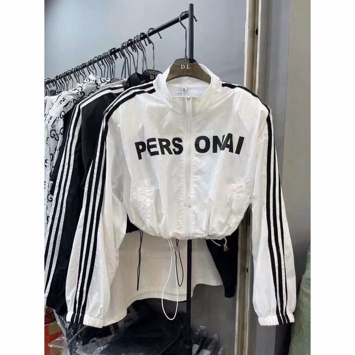 Aó Khoác Dù Croptop Nữ Không Nón In Pers Onai Tôn Dáng - Htm Fashion - Ảnh 3