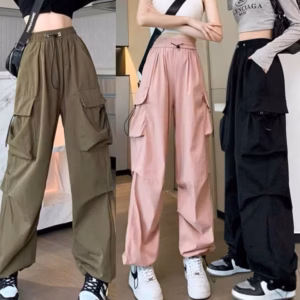 Quần Jogger Túi Hộp Form Rộng Lưng Cao Gu62Es-Nana House