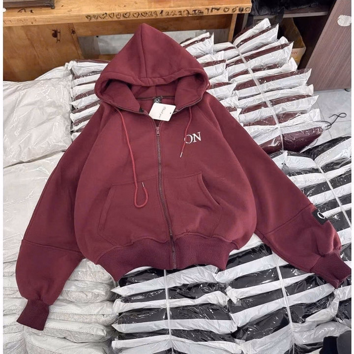 Áo Khoác Nỉ Dày Dặn Unisex Nam Nữ Thêu Chữ On Tay Form Boxy Tp433 - Phương Store - Ảnh 10