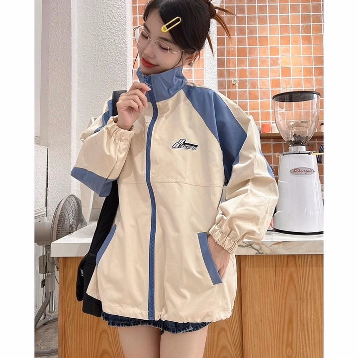 Áo Khoác Dù Mero Nam Nữ 2 Lớp Không Nón Họa Tiết Chữ Ở Ngực - Htm Fashion - Ảnh 7