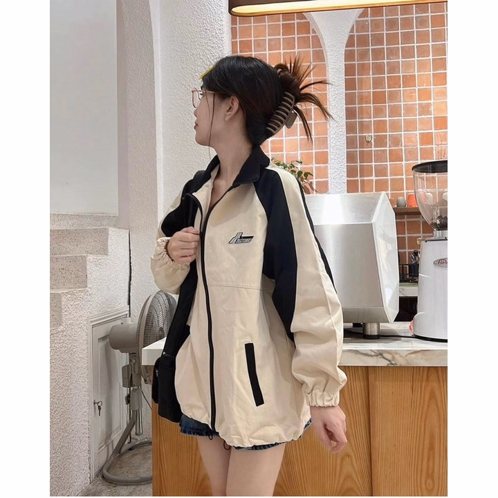 Áo Khoác Dù Mero Nam Nữ 2 Lớp Không Nón Họa Tiết Chữ Ở Ngực - Htm Fashion