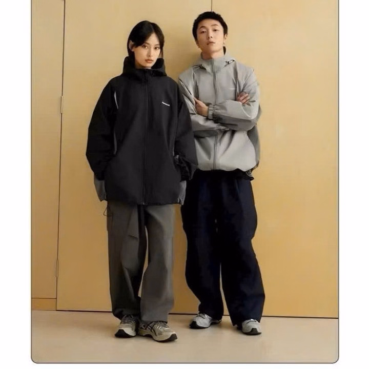 Áo Khoác Dù Nam Nữ Reocha Phối Dây Rút Form Rộng 2 Lớp Có Mũ Ug70Ji-Nana House - Ảnh 4