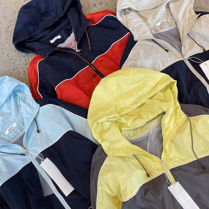 Áo Khoác Gió Nữ Dáng Craptop , Áo Khoác Dù Nhăn Nữ Đẹp 2 Lớp Dày Dặn Phối Màu Xinh Xắn Có Nón T850 - Ảnh 5