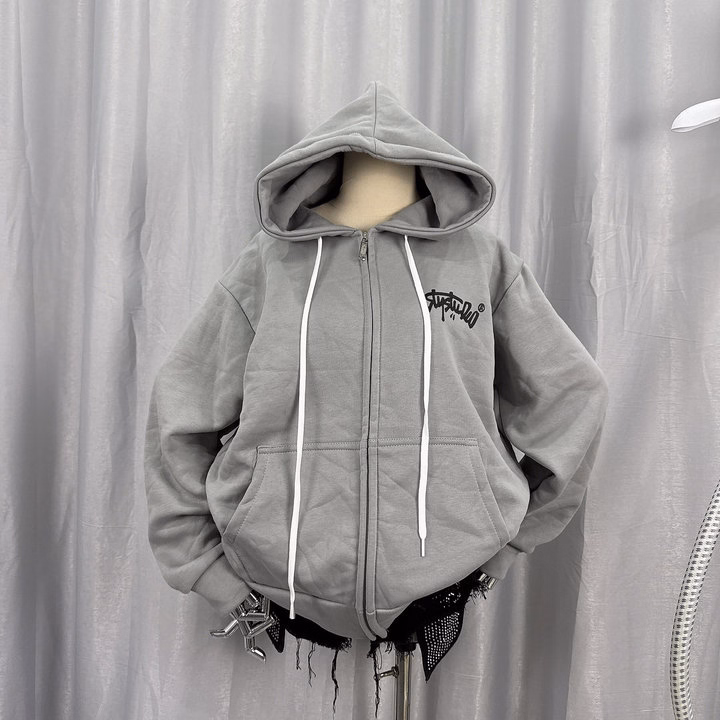 Áo Khoác Hoodie Nam Nữ In Studio 2 Mặt Trước Sau Áo Có Nón Chống Nắng - Htm Fashion - Ảnh 8