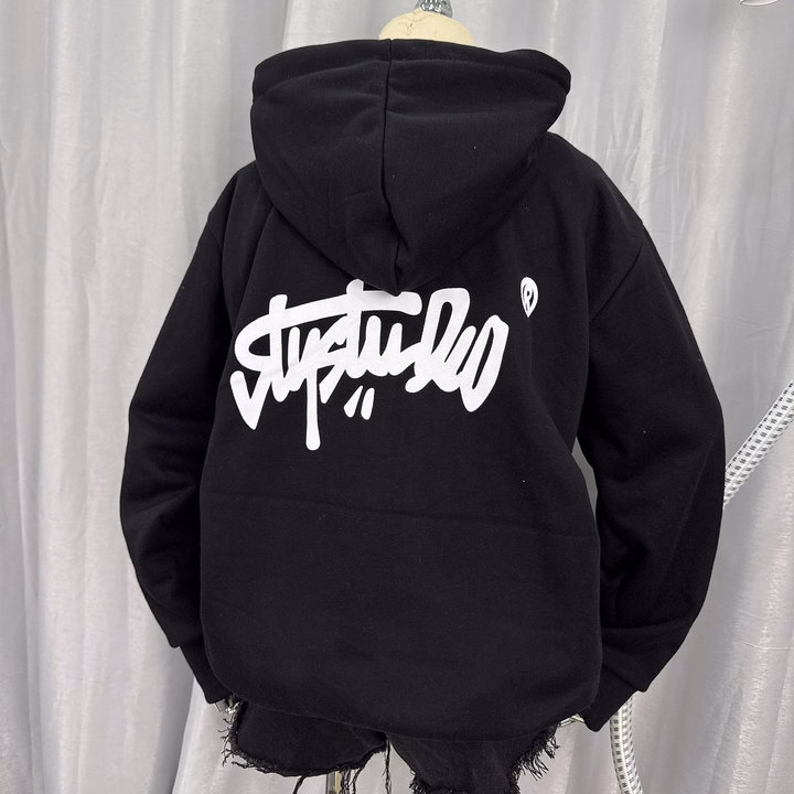 Áo Khoác Hoodie Nam Nữ In Studio 2 Mặt Trước Sau Áo Có Nón Chống Nắng - Htm Fashion