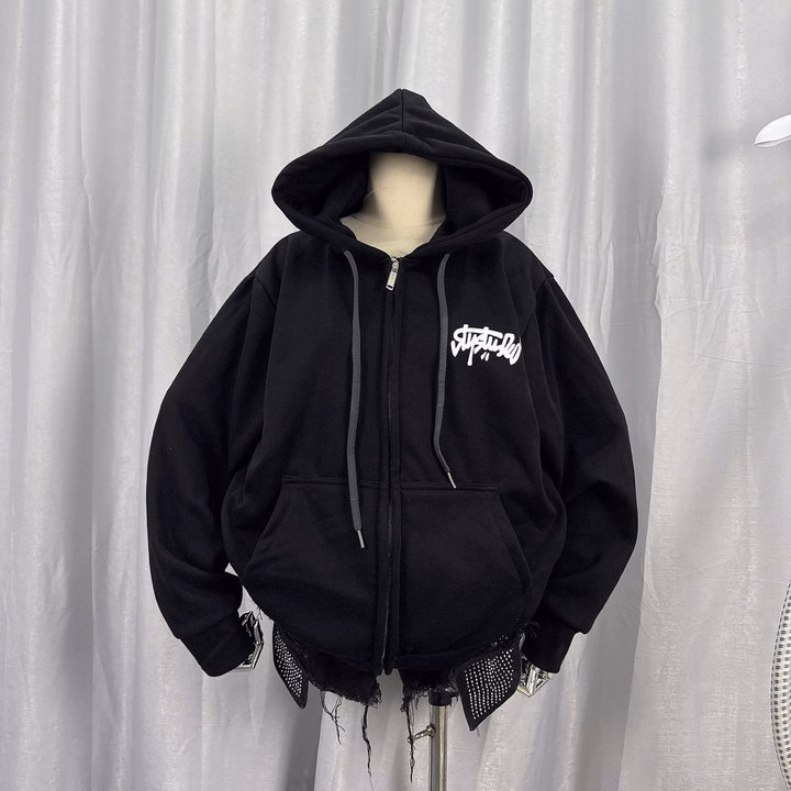 Áo Khoác Hoodie Nam Nữ In Studio 2 Mặt Trước Sau Áo Có Nón Chống Nắng - Htm Fashion - Ảnh 6