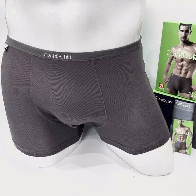 (Mua 2C Tặng 1C) Quần Lót Nam Boxer Cotton Lạnh Co Giãn 4 Chiều Mềm Mát, Không Cuộn, Thoáng Khí