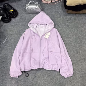 Áo Khoác Dù Nhăn 2 Lớp Trơn Nữ Có Mũ Phối Dây Rút Lai Siêu Xinh Tp38 - Golden Dream