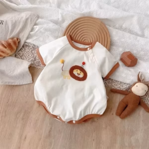 Body Tay Ngắn Họa Tiết Sử Tử Cho Bé Trai Sơ Sinh 1 2 Tuổi Từ 5-13Kg Dành Cho Bé Trai