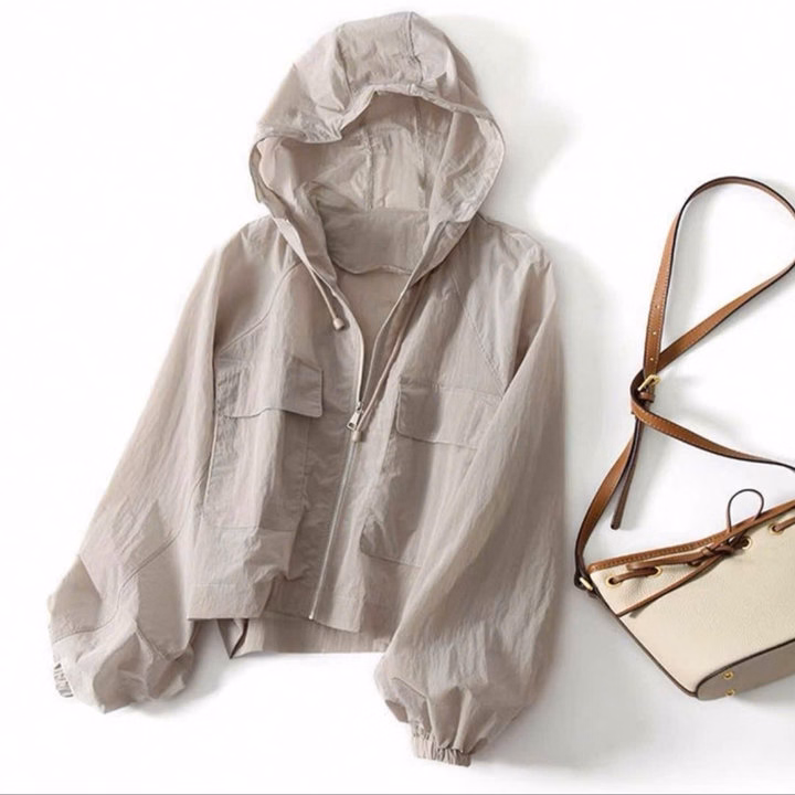 Áo Khoác Dù Nhăn 2 Lớp Nữ Trơn Phối Túi Nắp Có Túi Trong Đủ Size Tp49 - Golden Dream - Ảnh 8