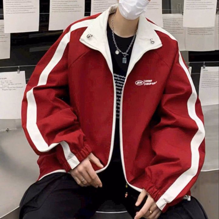 Áo Khoác Dù Unisex Nam Nữ Mặc Được 2 Mặt In Chữ Umme Cổ Cao Ut17