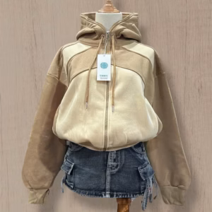 Áo Khoác Nỉ Dệt Nữ Phối Màu Đẹp 4 Túi Tay Xỏ Ngón Chống Nắng Tốt Tp40 - Golden Dream