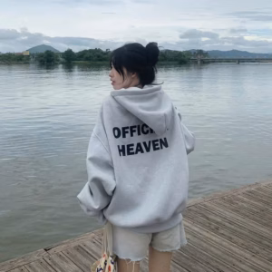 Áo Khoác Hoodie Nam Nữ Thiết Kế Khóa Kéo In Chữ Official 2 Mặt Trươc Sau Áo - Htm Fashion