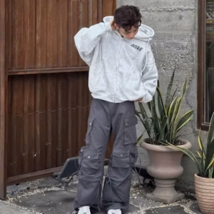 Áo Khoác Hoodie Nam Nữ Dày Mịn Có Túi Trong Logo In Nổi Serac Sau Áo - Htm Fashion