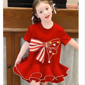 Đầm Đuôi Cá Bé Gái Nơ Lớn Hottrend, Váy Công Chúa Dự Tiệc Cao Cấp Từ 10-30Kg Dành Cho Bé Gái