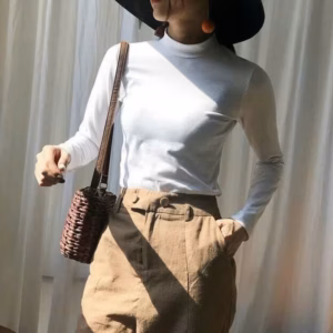 Áo Giữ Nhiệt Cổ Cao 3 Phân Dài Tay Giữ Ấm Cơ Thể, Co Giãn Thoải Mái Manxury