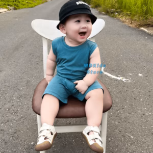 Bộ Ba Lỗ Thun Lạnh Cho Bé Trai,Bé Gái Từ 5Kg-15Kg.