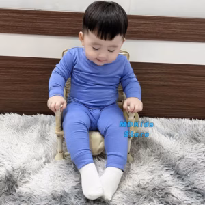Bộ Quần Áo Thun Lạnh Tay Dài Quần Dài Mdkids Cho Bé Trai Và Bé Gái 5-20Kg.