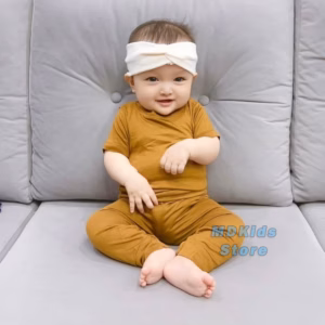 Bộ Quần Áo Thun Lạnh Tay Ngắn Quần Dài Mdkids Cho Bé Trai Và Bé Gái 5-15Kg