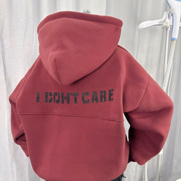 Áo Khoác Hoodie Nỉ Nam Nữ Có Nón In Think About Chống Năng Tốt - Htm Fashion - Ảnh 7