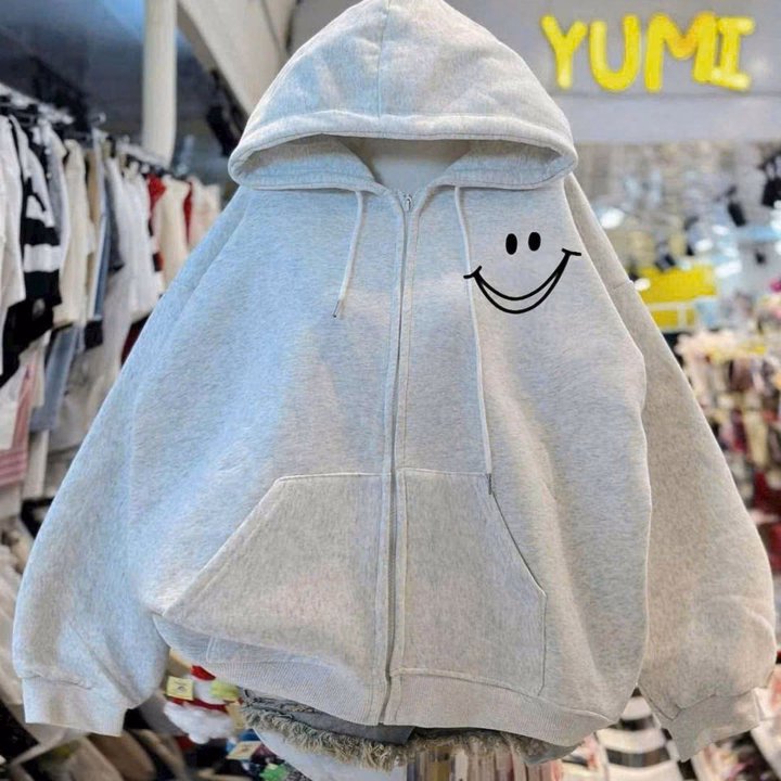 Tổng Hợp Các Mẫu Áo Khoác Nỉ Mùa Đông Form Rộng Tay Dài Nam Nữ Mũ To - Ảnh 8