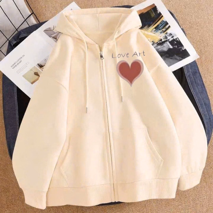 Tổng Hợp Các Mẫu Áo Khoác Nỉ Mùa Đông Form Rộng Tay Dài Nam Nữ Mũ To - Ảnh 2