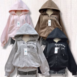 Áo Khoác Dây Kéo Vải Nỉ Dày Dặn In Chữ Full Lưng Unisex Nam Nữ Có Túi Trong Tp63 - Golden Dream