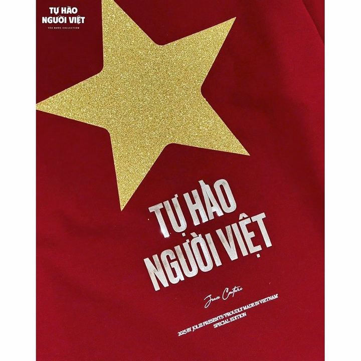 (Giao Ngay)Áo Thun Cờ Đỏ Sao Vàng Tự Hào Người Việt Yêu Nước Nồng Nàn, Form Suông Cotton Tuto5 Classic Atvn02 - Ảnh 4