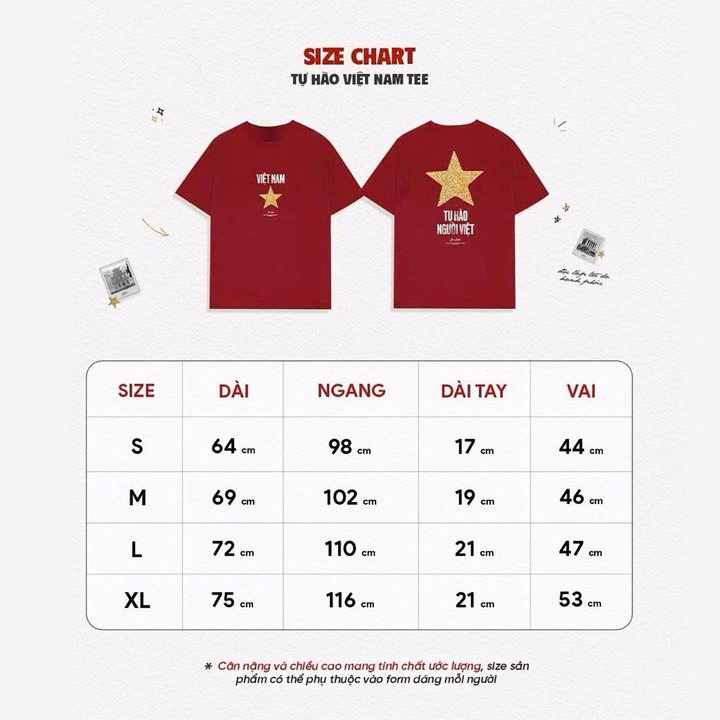 (Giao Ngay)Áo Thun Cờ Đỏ Sao Vàng Tự Hào Người Việt Yêu Nước Nồng Nàn, Form Suông Cotton Tuto5 Classic Atvn02 - Ảnh 3