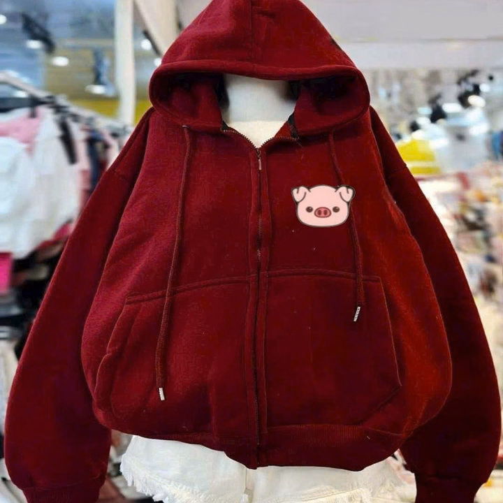 Tổng Hợp Áo Khoác Mùa Đông Nam Nữ Mũ 2 Lớp -Màu Đỏ - Ảnh 7