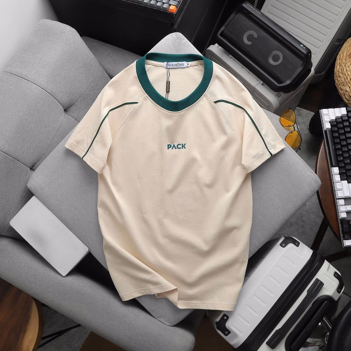 Áo Thun Cổ Tròn Thiết Kế Cao Cấp Pack Viền Vai Chất Cotton- Thời Trang Hc - Ảnh 5