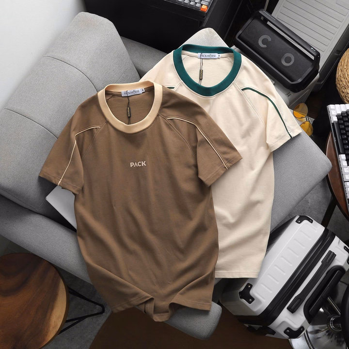 Áo Thun Cổ Tròn Thiết Kế Cao Cấp Pack Viền Vai Chất Cotton- Thời Trang Hc - Ảnh 7