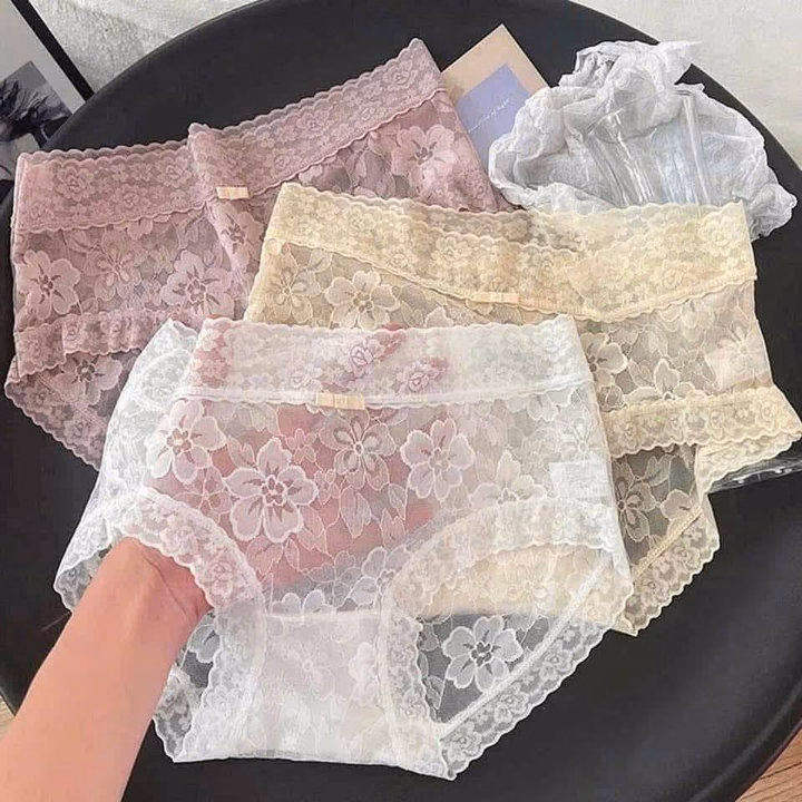 Sét 10 Quần Lót Ren Hoa Mai Sang Trọng, Mềm Mịn Không Gây Ngứa Hay Khó Chịu. - Ảnh 6