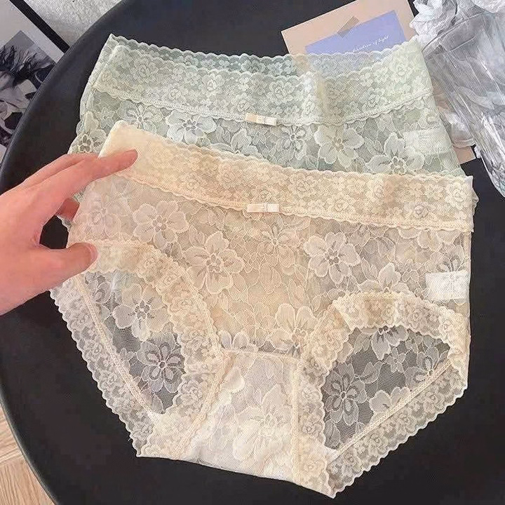 Sét 10 Quần Lót Ren Hoa Mai Sang Trọng, Mềm Mịn Không Gây Ngứa Hay Khó Chịu.
