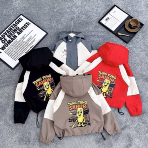 Áo Khoác Tung Tung Sahur 2 Lớp Cho Bé Trai Bé Gái - Chipxinhxk