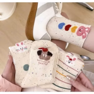 Set 10 Đôi Tất, Vớ Nữ Cổ Ngắn Bốn Mùa, Dệt Kim Sợi Tơ Siêu Mềm Mại, Kháng Khuẩn, Khử Mùi Hôi, Màu Tiêu Hình Thú