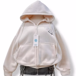 Áo Khoác Nỉ Mềm Mịn Form Boxy Nữ In Chữ Someii Lưng, Mũ Rộng, Có Túi Trong Tp43 - Golden Dream