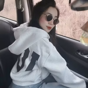 Áo Khoác Hoodie Nỉ Nữ Croptop In Chữ Nổi Nowa Có Nón Chống Nắng - Htm Fashion