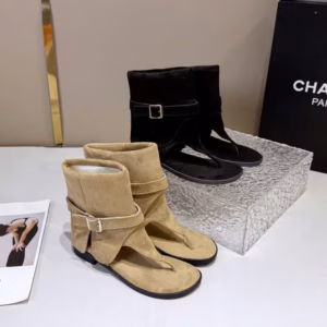 Bốt Nữ Xỏ Ngón Summer – Chất Da Lộn Mềm Mại Cực Sang Cho Nàng Cá Tính - Pipi Store