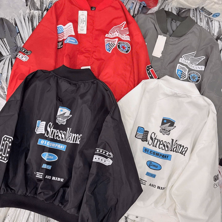 Áo Khoác Dù Bomber Nam Nữ 2 Lớp In Ssma Engine - Htm Fashion - Ảnh 3